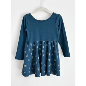 Tea Toddler Girl's Long Sleeve Skirted Ballet Dress Size 2T Starry Ink Blue $45